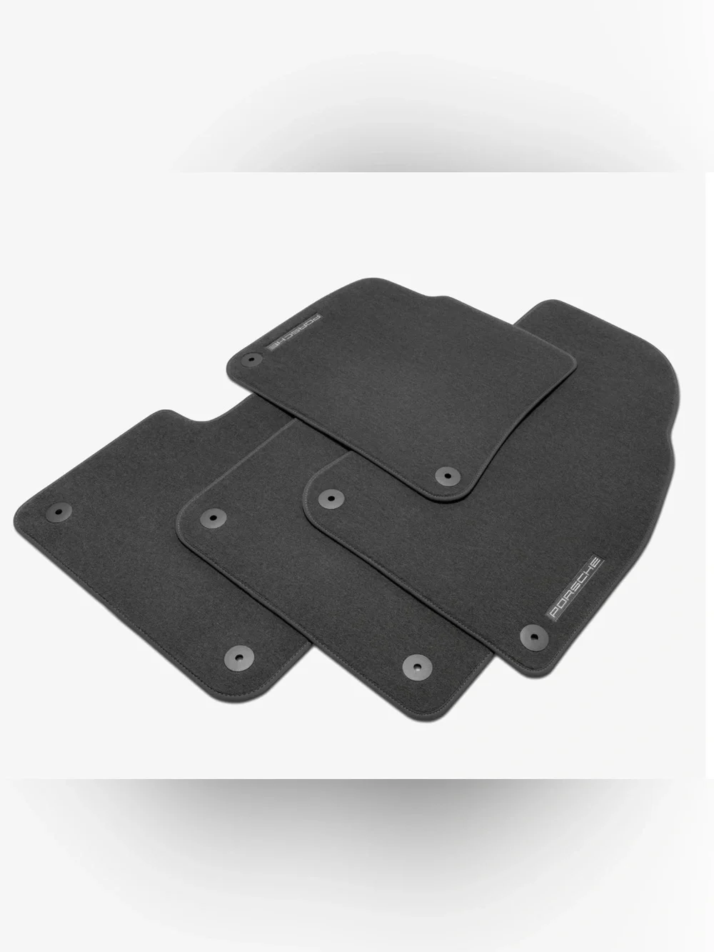 Like New Porsche Cayenne Black Carpet Floor Mats W/Nubuk Surround #9Y1863011 OU6